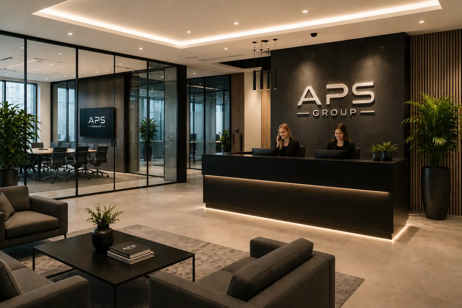 APS Group Empfang und Beratung Empfangsbereich der APS Group Unternehmensberatung