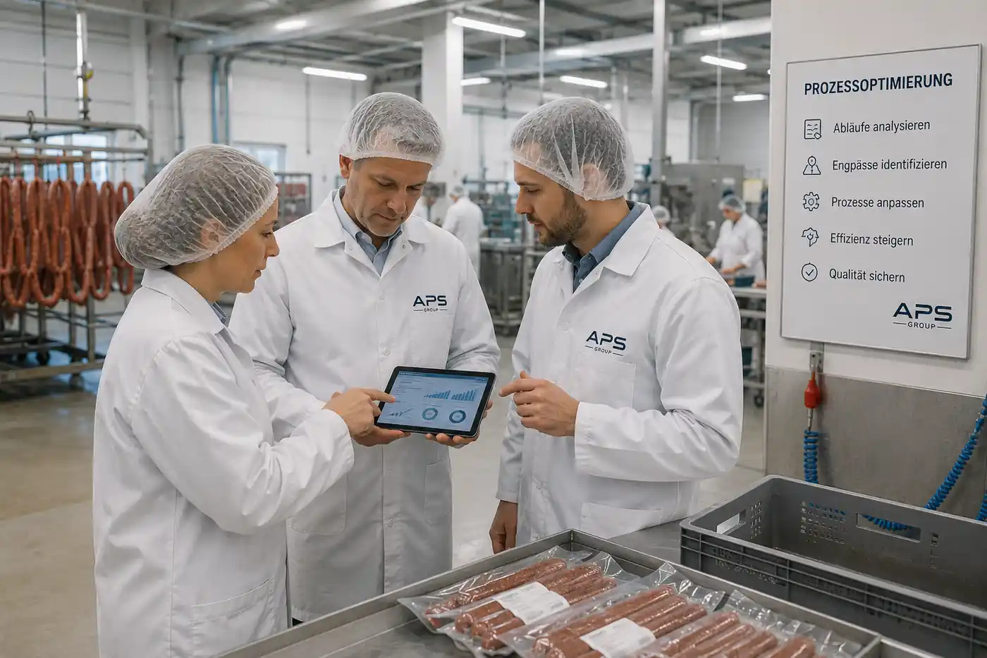 Prozessoptimierung in einem produzierenden Unternehmen mit Analyse von Abläufen und Schnittstellen