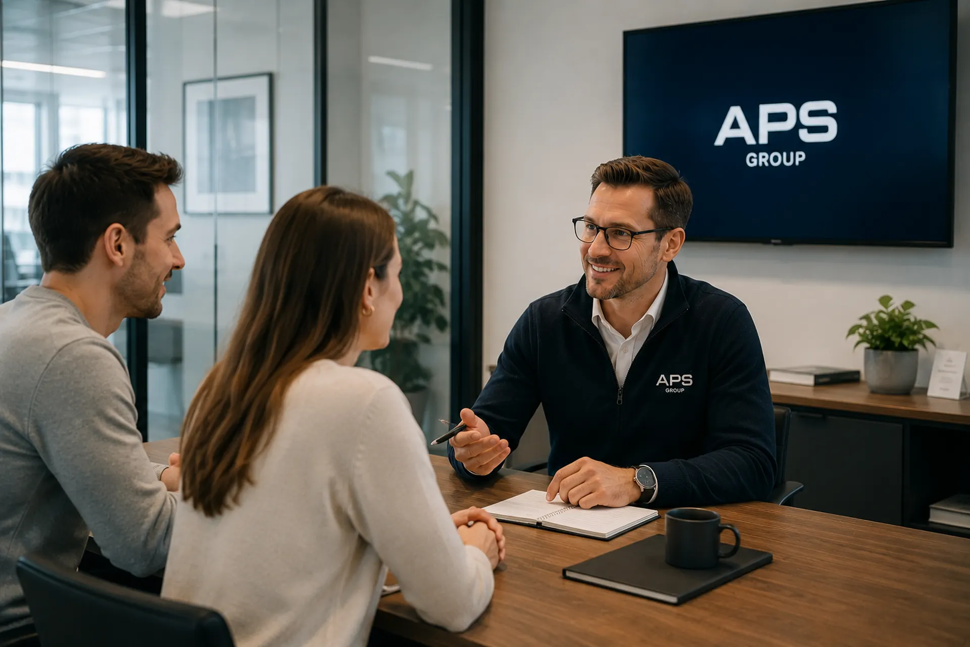 APS Group Unternehmensberatung im Kundengespräch zur Analyse von Prozessen Digitalisierung und Unternehmensentwicklung