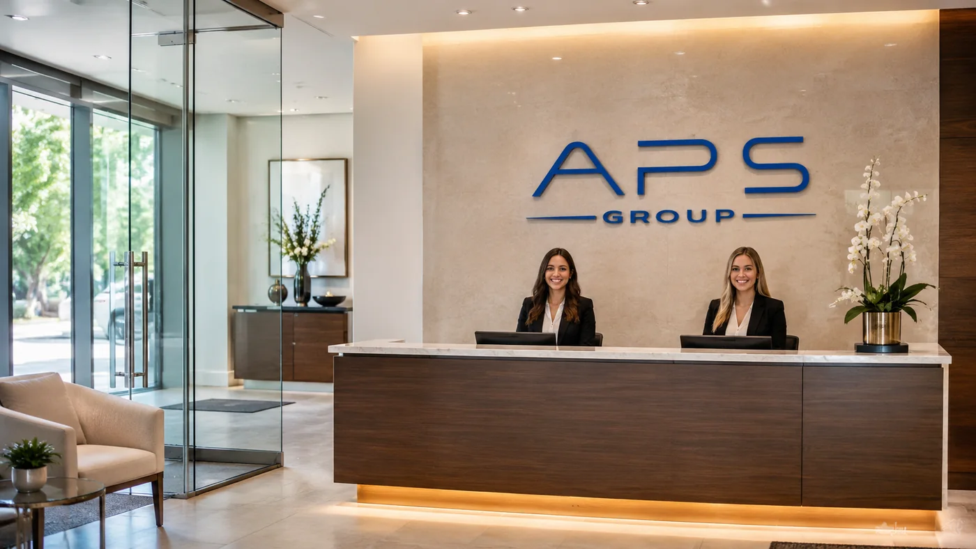 Wachstum professionell strukturieren Wachstumsberatung Empfangsbereich Rezeption APS Group
